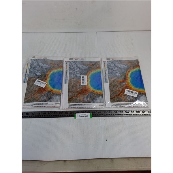 (3) Sealed Gem Art Kits