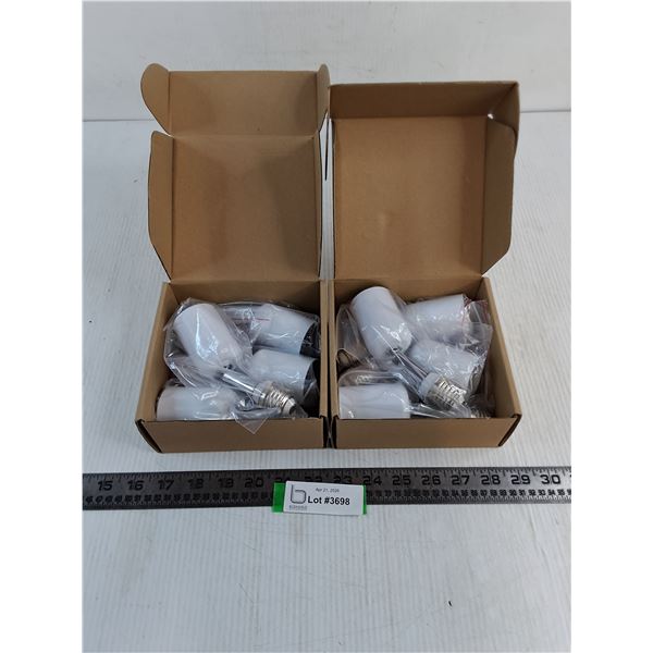 (2) New 4-Packs of Swivel Light Socket Extensions