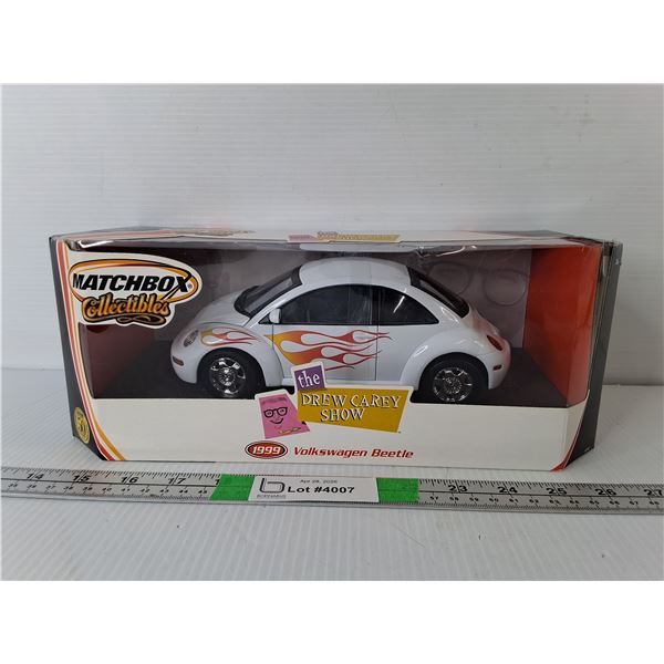 Matchbox Drew Carey 1999 Model Volkswagen Beetle Approx. 9", NIB