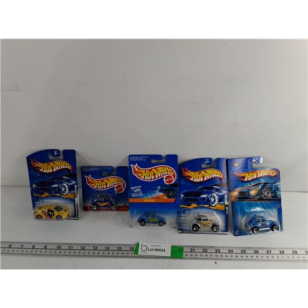 (5) Hot Wheels Volkswagen Die Cast Model Cars, Sealed