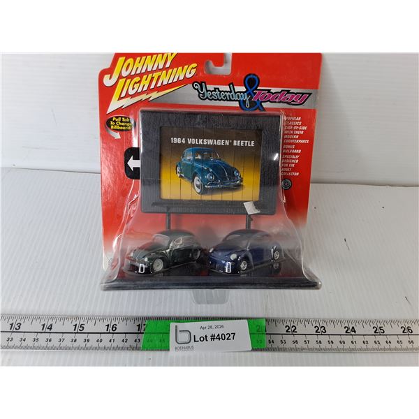 Johnny Lightning Yesterday & Today Die Cast Model Volkswagen Beetles, Sealed