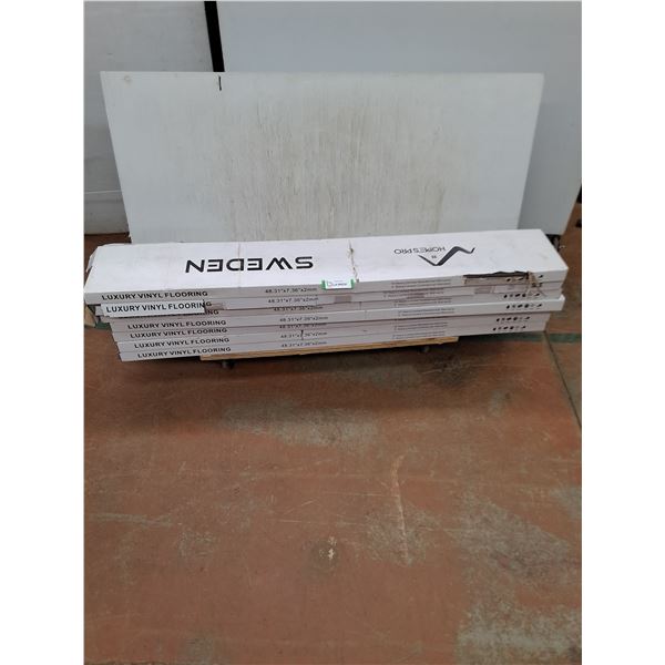 * (7) Boxes of Sweden '226 Porto' Luxury Vinyl Flooring - 16/Box - Dolly Not Included - PICK UP ONLY