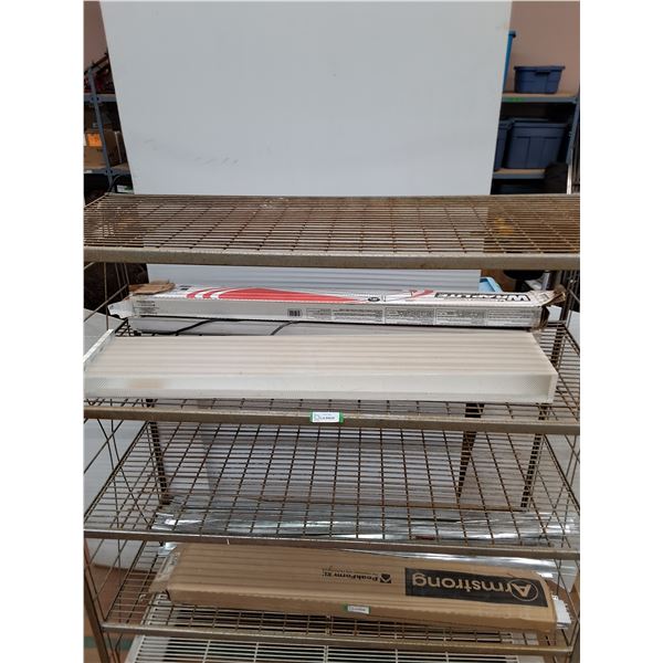 * (3) Assorted Fluorescent Lights - 4' Each - Cannot Ship - Cart Not Included