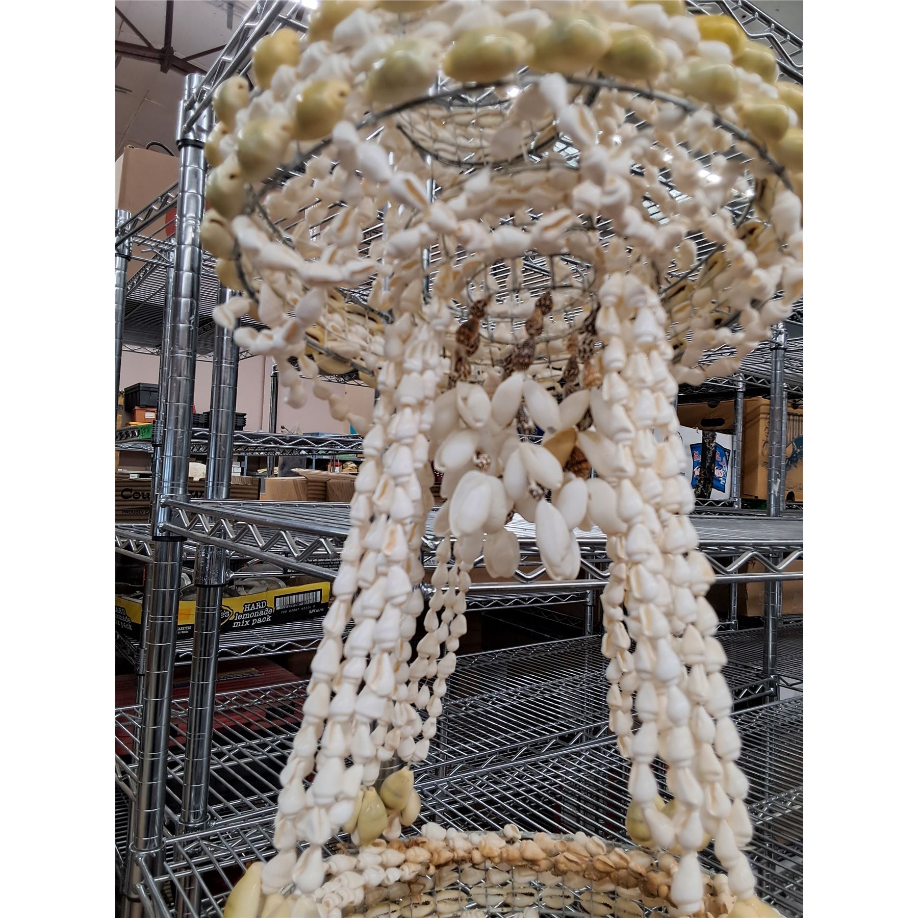 Shell Spring Hunger Types Sea Shell Planter Hanger - PICK UP - Bodnarus Auctioneering