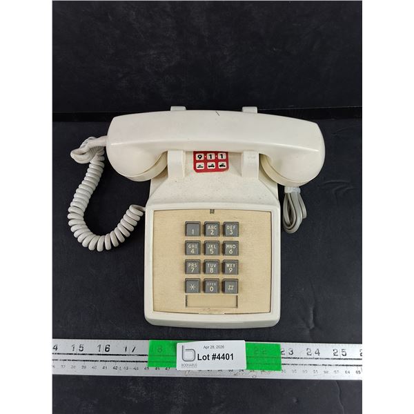 Vintage Push-Button Phone - As Is