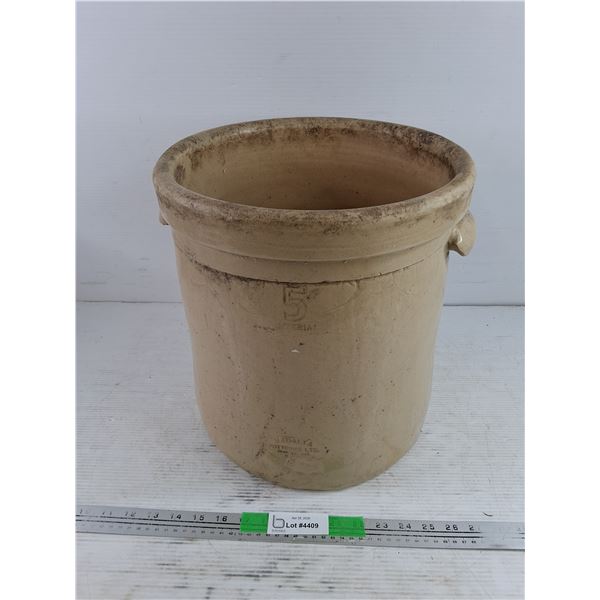 Vintage Medalta Imperial 5 Pottery Crock Pot - PICKUP ONLY