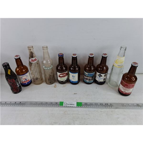 Vintage Glass Bottles - CIBC, Crush, Pepsi Cola, Misc - PICK UP ONLY