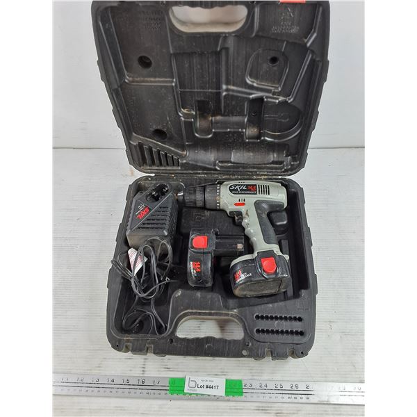 Skil 14.4V High Perfomance Cordless Drill w/(2) Batteries & Charger - As Is