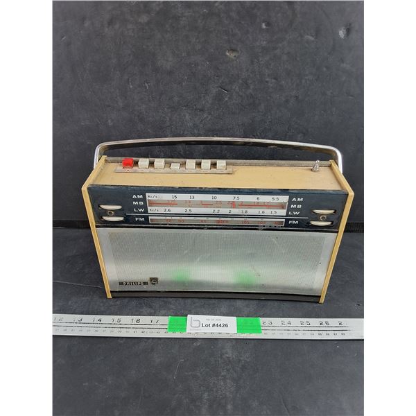 Vintage Philips AM/FM Radio Recorder - As Is