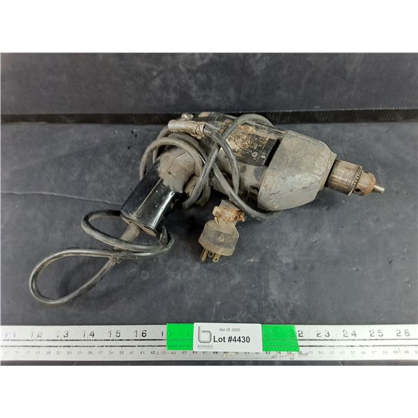 Vintage Black & Decker Corded Drill - Powers On, As Is