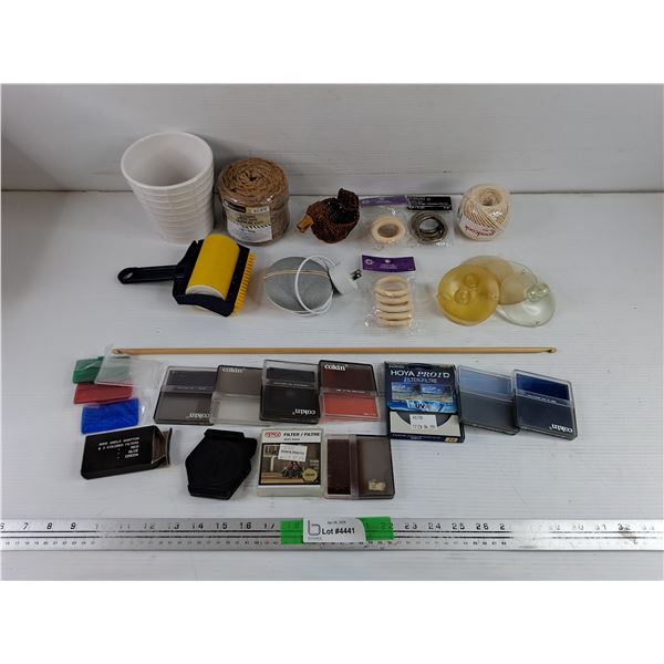 Jute Cord, Wicker Duck, Ceramic Plant Pot, Empty UV Haze Cases, Cabone Rings, Suction Cups, Misc