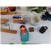 Image 4 : Stacking Doll, Stuffed Frog, Measuring Spoons, Hangers, Forehead Light, Insulated Cup, Misc