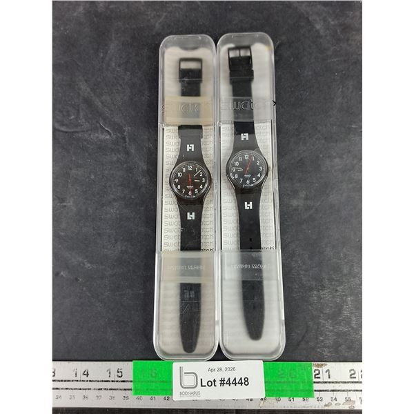 (2) Swatch Watches - New, Swiss Made