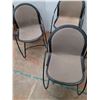 Image 3 : *(4) Metal Padded Chairs 32" Tall and Dolly 25.5" x 19.25" - Cannot Ship