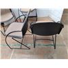 Image 4 : *(4) Metal Padded Chairs 32" Tall and Dolly 25.5" x 19.25" - Cannot Ship