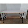 Image 1 : *Wooden Folding Table- Cannot Ship, As Is