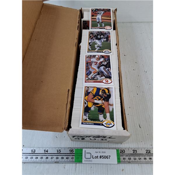 Box of 1991 Upper Deck NFL Player Cards