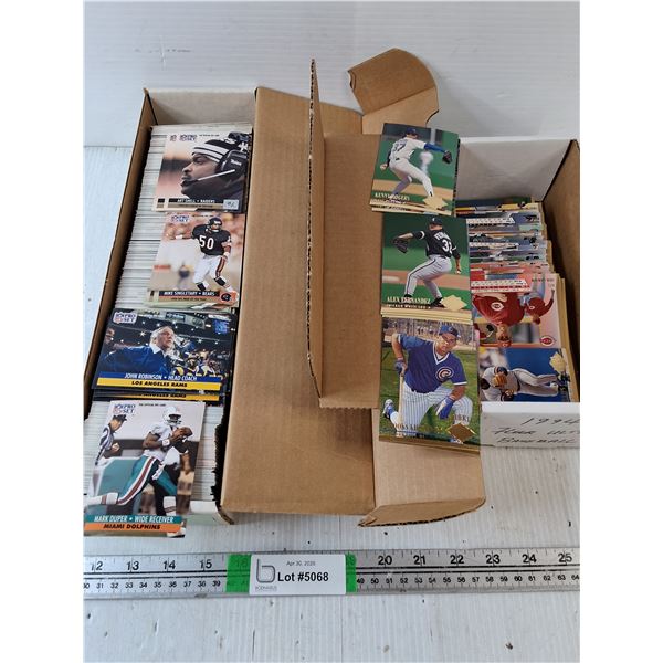 (1) 1991 Pro Set NFL Cards and 1994 Fleer Ultra Baseball Cards