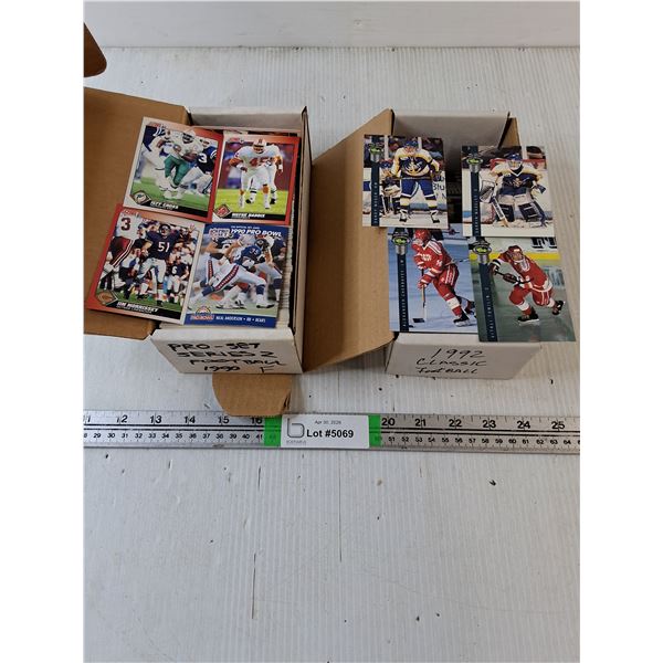 (1) 1990 Pro Set NFL and Box of Assorted Sports Cards