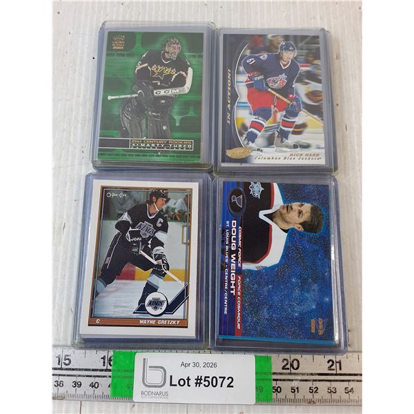 (20) Assorted Top Star Hockey Cards in Sleeves