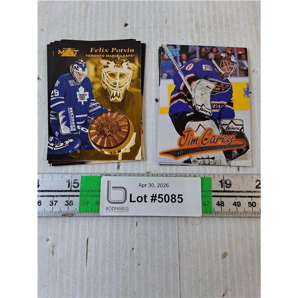 (4) Pinnacle Mint Hockey Cards and (5) Fleer Ultra Hockey Cards