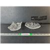 Image 1 : (2) Crystal Candy Dishes