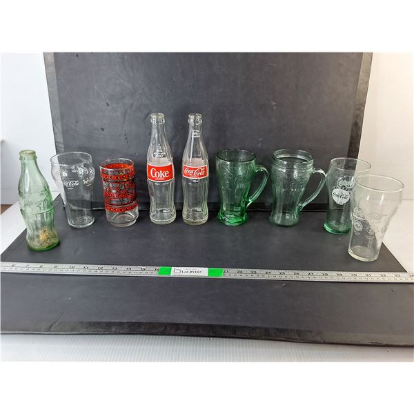 Coca-Cola Bottles, Glasses, Mugs