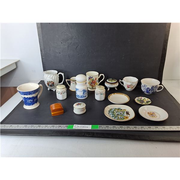Tea Dishes, Decorative Plates, Trinket Boxes, Misc.