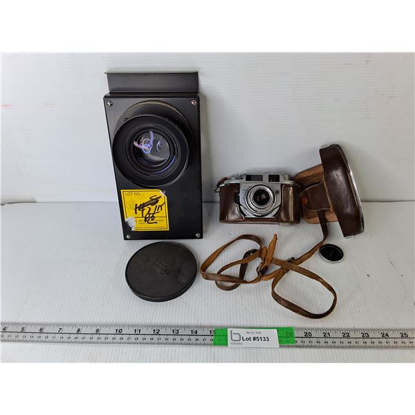 G-Claron Optical Tool & Vintage Minolta MXV Film Camera & Case- Untested