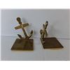 Image 2 : Brass Anchor Bookends 5.5" Tall
