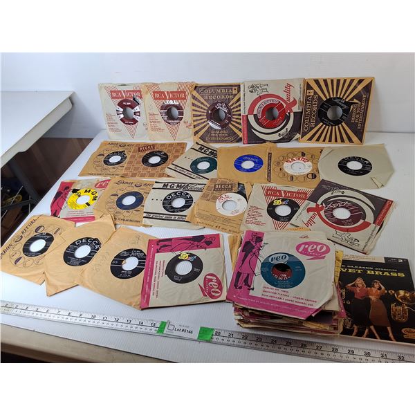 Vintage 45 Records- Bill Anderson, Duane Eddy, Chantay's, Misc.