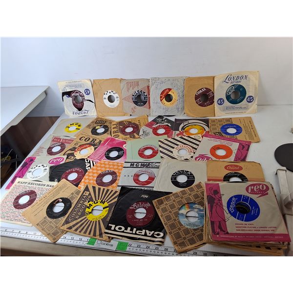 Vintage 45 Records- Patsy Cline, Chubby Checker, Pat Boone, Misc.