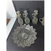 Image 3 : Glass Mugs, Footed Candy Bowl, Cruet Bottles, Misc.