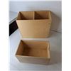 Image 3 : (2) Wooden Storage Boxes Up to 13.25" x 6.75" x 10 .75" & Glass Decanter