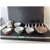 Image 1 : Asian Style Bowls, Soup Spoons, Creamer, Misc.