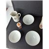 Image 3 : Asian Style Bowls, Soup Spoons, Creamer, Misc.
