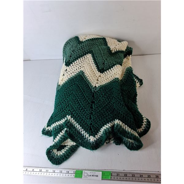 Afghan Throw Blanket- Some Staining