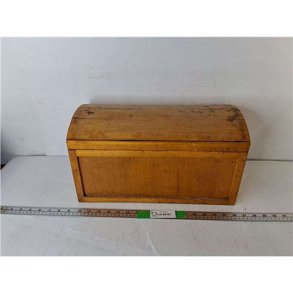 Wooden Toolbox 17" x 9" x 9.25" & Contents- PICK UP ONLY