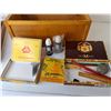 Image 4 : Wooden Toolbox 17" x 9" x 9.25" & Contents- PICK UP ONLY