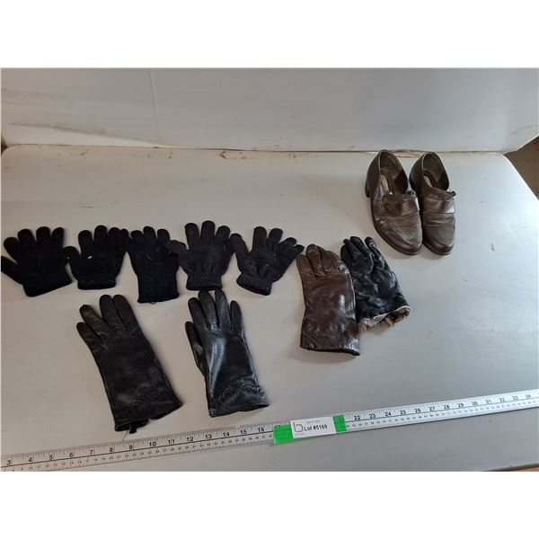 (3) Pairs of Gloves- Women's & Kid's, Women's Leather Style Penny Loafers- 4