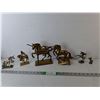 Image 1 : (6) Metal Unicorn Figurines Up to 7"