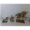 Image 3 : (6) Metal Unicorn Figurines Up to 7"
