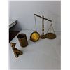 Image 5 : Brass Items- Scale- As Is, Bell, Goblet, Misc.
