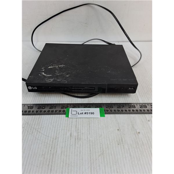 LG DVD Player - Powers On, As is - DVD Included