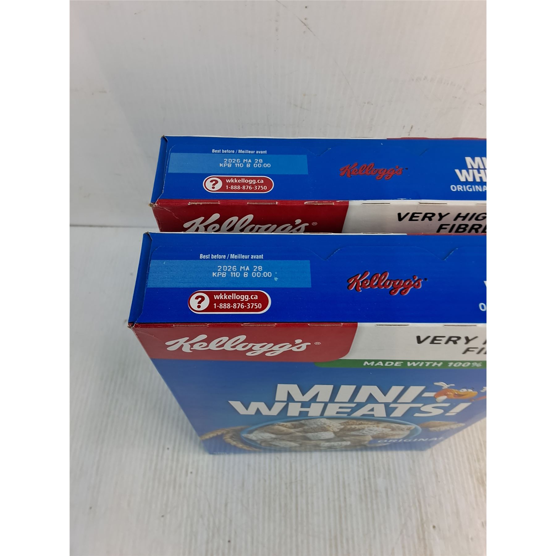 (2) Sealed 400g Boxes of Kellogg's Mini-Wheats - Bodnarus Auctioneering