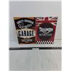 Image 1 : (2) Metal 8" x 12" Motorcycle Signs (Harley-Davidson & Triumph)