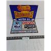 Image 1 : (2) Metal 8" x 12" Fuel Signs (Golden Fleece Oil & Mack Trucks Diesel Service)