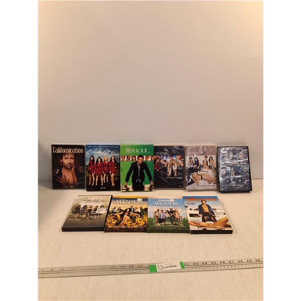 (10) DVD Sets/Series- Californication, Pretty Little Liars, House, Weeds, Gossip Girl