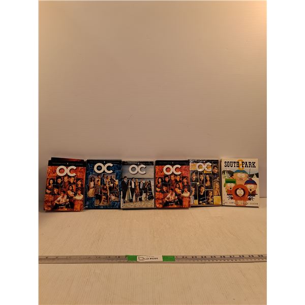(5) The OC Series 1-4, South Park DVD's