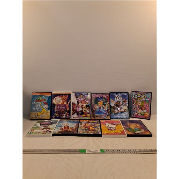 (11) Childrens DVD's- Green Eggs & Ham, The Artistocats, The Chipettes, Yogi Bear, Shopkins, Misc